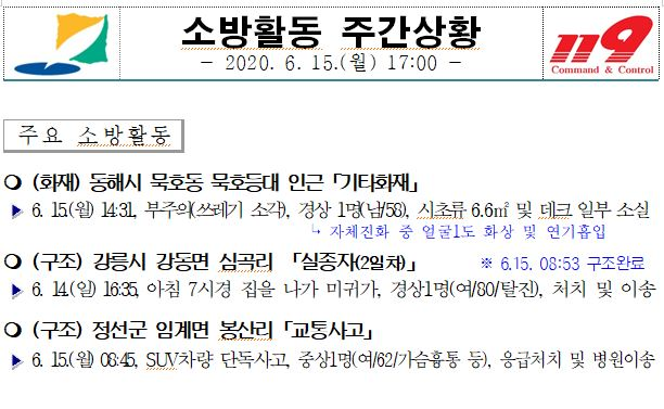 소방활동 주간상황(6.15.월).JPG