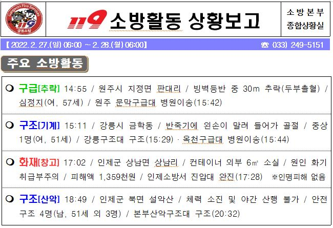 119 소방활동 상황(2. 28. 월).JPG