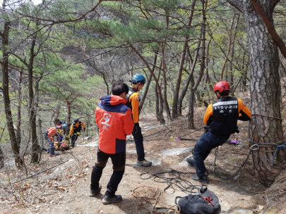 민.관 합동 산악구조훈련 실시 