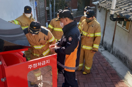 주진복 춘천소방서장, 관내 중점관리 주거취약지역 현장방문