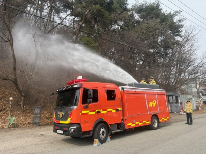 춘천소방서, 산림인접지역 ‘예비주수의날’ 운영 및 비상소화장치 교육