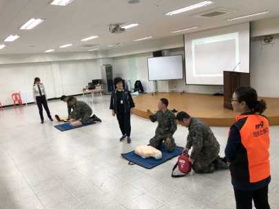 승포부사관학교 소방안전교육 실시