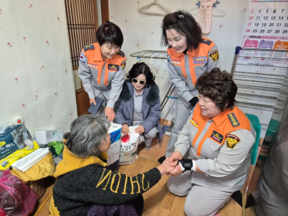 동해소방서 여성의용소방대, 을사년 새해 사랑나눔행사로 따뜻한 온정 나눠
