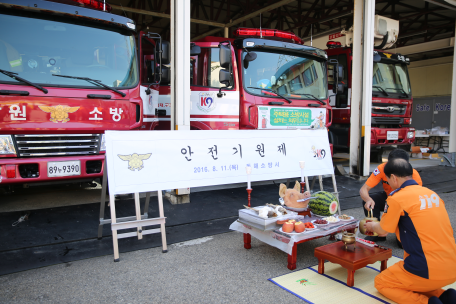 신규 배치 펌프차 안전기원제 실시