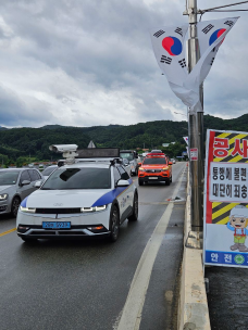 화천소방서 전국 동시 소방차 길 터주기 훈련 실시!