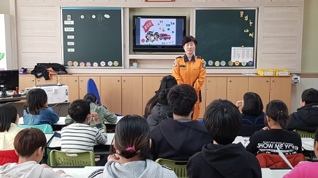 홍천소방서, 주봉초등학교 대상 찾아가는 소방안전교육 실시