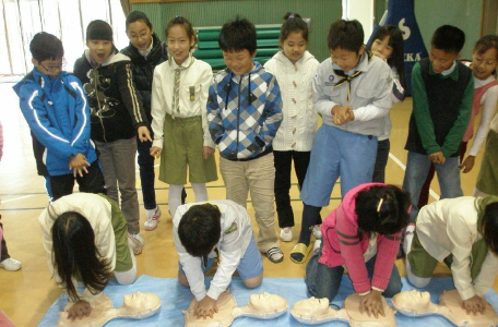 속초초등학교 심폐소생술 체험교실 운영