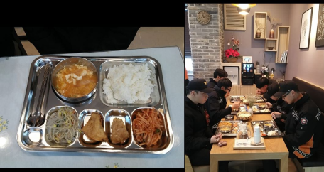 깨끗하고 맛있는 점심식사!