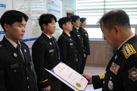 [횡성소방서, 8월1일 근속승진자 임용식]