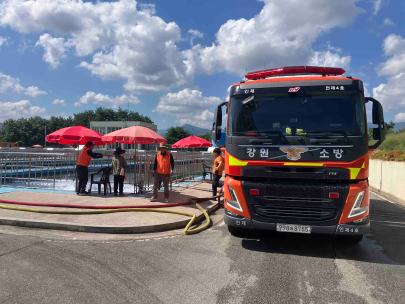 인제소방서, 강릉 가뭄 사태 소방력 지원