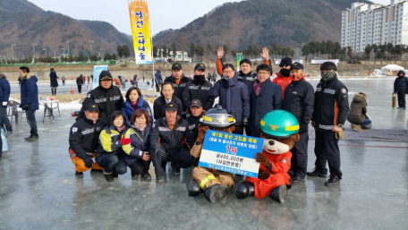 정선고드름축제 얼음줄다리기 대회 우승