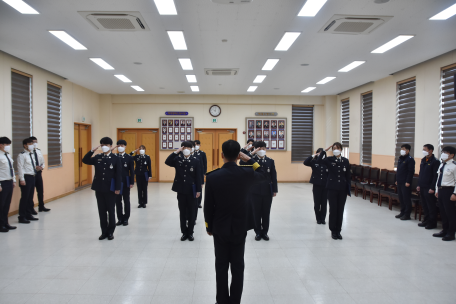 정선소방서, 인사발령 신고식