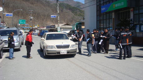 산불예방 및 소방차 길터주기 홍보캠페인 실시