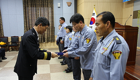 의용소방대원 자녀 장학금 전달식