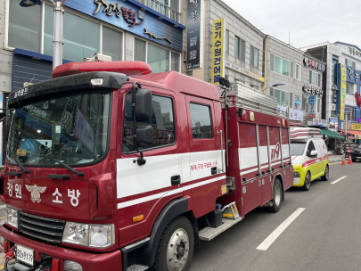 속초소방서, 소방차 길터주기 등 캠페인 실시