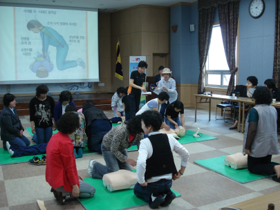 노인돌보미 심폐소생술 교육