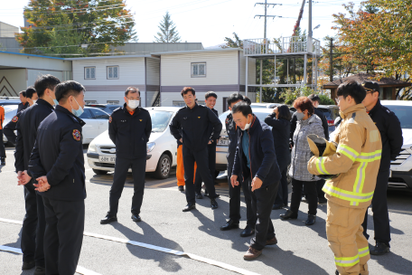 태백소방서, 제33회 전국의용소방대 소방기술경연대회 대비 시연회