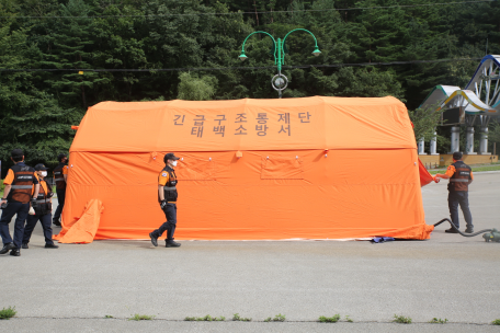 태백소방서, 긴급구조통제단 기능숙달 도상훈련 실시