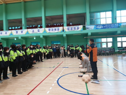 태백소방서, 자율방범대 대상 심폐소생술 교육 실시