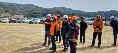 양구소방서, 봄철 건축공사장 화재예방 현장지도