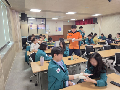 전시상황 대비 응급처치 교육 실시