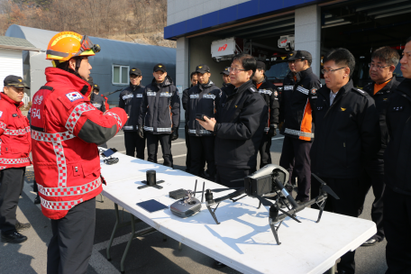 드론 구조장비 시연회