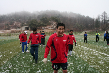 영월 축구동호회 2011년 첫 시범경기..!!